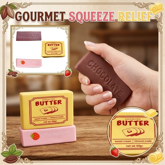 Chocolate Squish Toys Mini Food Squishies Toys, Soft Kawaii Chocolate Squish Squeeze Stress Relief Sensory Toys, Slow-Rising Squishies Fidget Toys for Party Favors Pink