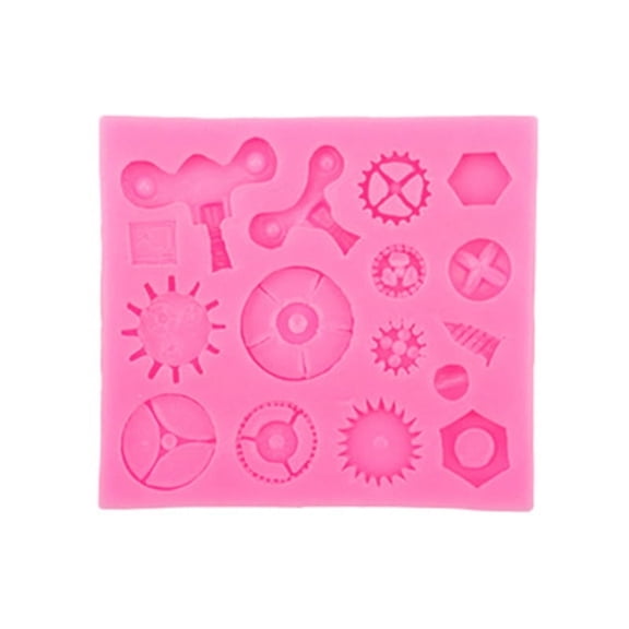 Chocolate Steampunk Clocks Gear Fondant Cake Mechanical Modeling Moulds DIY Baking Decorating Tools for Dessert Cake