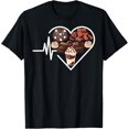 thumbnail image 1 of Chocolate Sweet Sugar I Love Chocolate Lover Cute Heart Tees T-ShirtMen and women, Black T-shirt, size: Extra large, 1 of 4