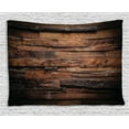 thumbnail image 1 of Chocolate Tapestry, Rough Dark Timber Texture Image Rustic Country Theme Hardwood Carpentry, Wall Hanging for Bedroom Living Room Dorm Decor, 60W X 40L Inches, Brown Dark Brown, by Ambesonne, 1 of 2