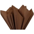 thumbnail image 1 of Chocolate Tissue Paper Squares, Bulk 10 Sheets, Feronia Packaging, Large 15x20 Inch, 1 of 13