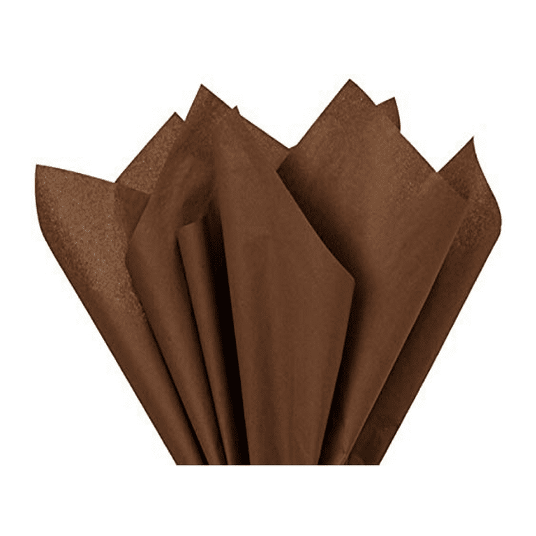 Chocolate Tissue Paper Squares, Bulk 100 Sheets, Presents by A1 Bakery  Supplies, Large 15 Inch x 20 Inch 