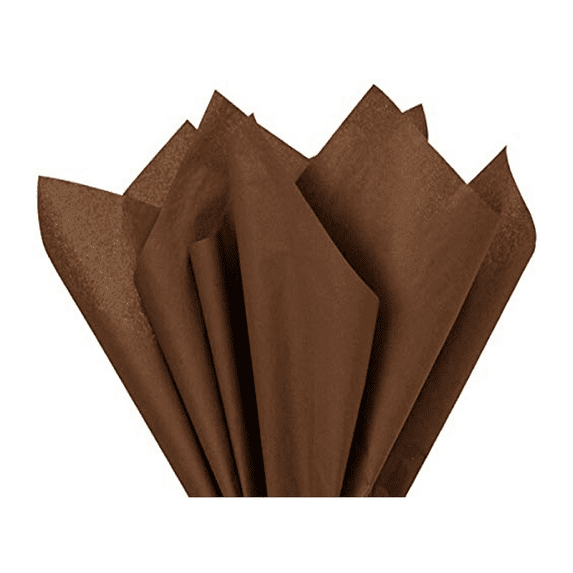 Chocolate Tissue Paper Squares, Bulk 48 Sheets, A1 Bakery Supplies, Made In USA Large 20 Inch x 30 Inch