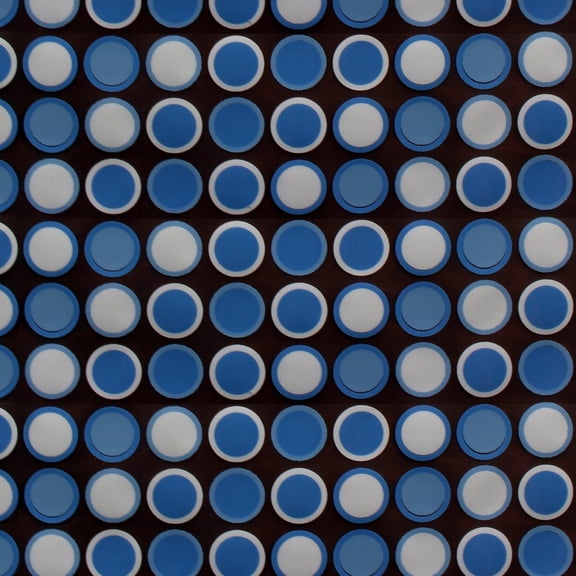 Chocolate Transfer Sheet, Bright Blue Circles 17 Sheets