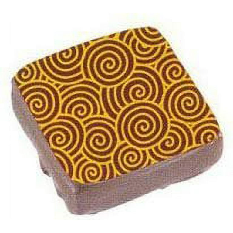 Chocolate Transfer Sheet - Yellow Coffee Beans (x 10) - Mallard Ferrière