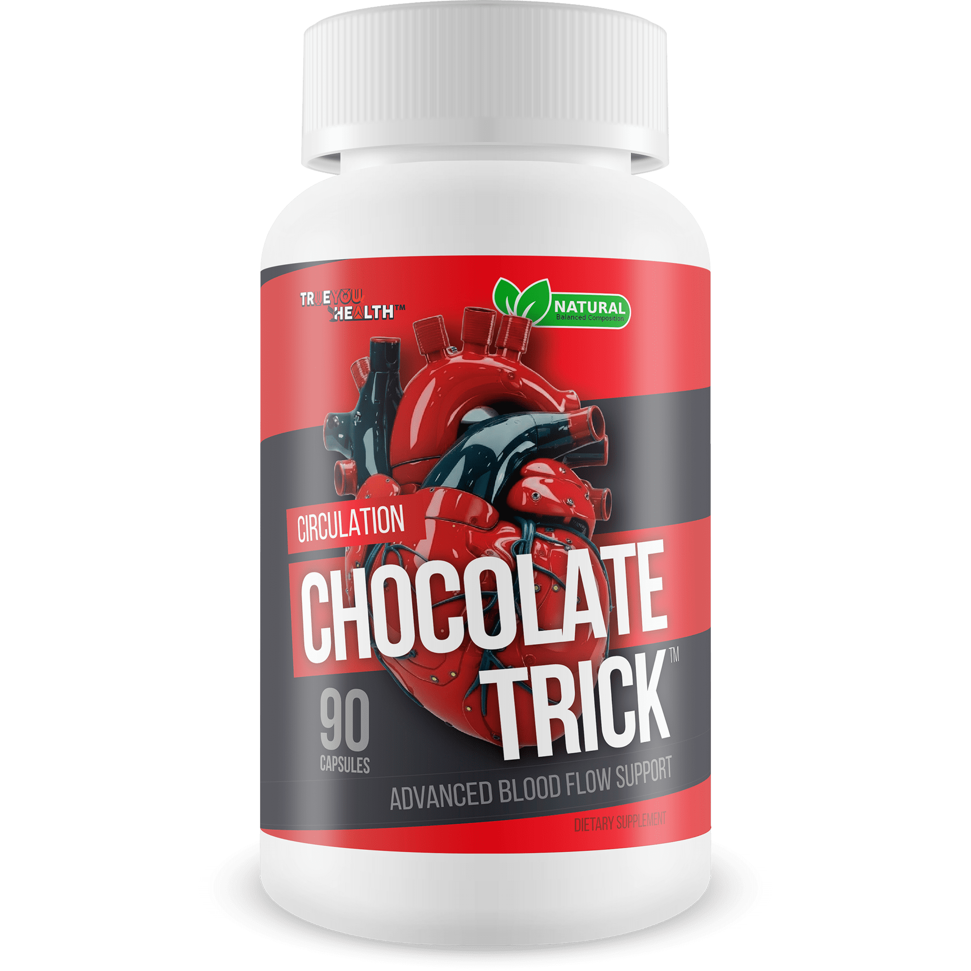Chocolate Trick for Circulation - Our Best Blood Flow Supplement - Complete Circulatory Health Support - Natural Pressure Support Supplement