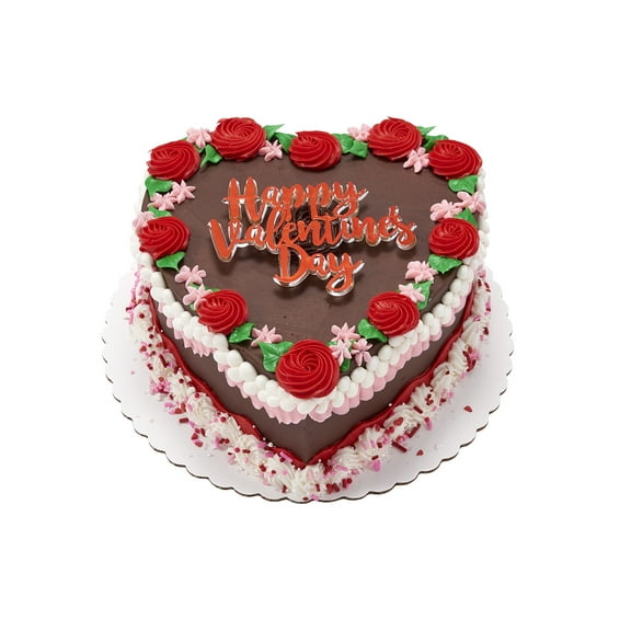 Chocolate Valentine's Day Heart Cake