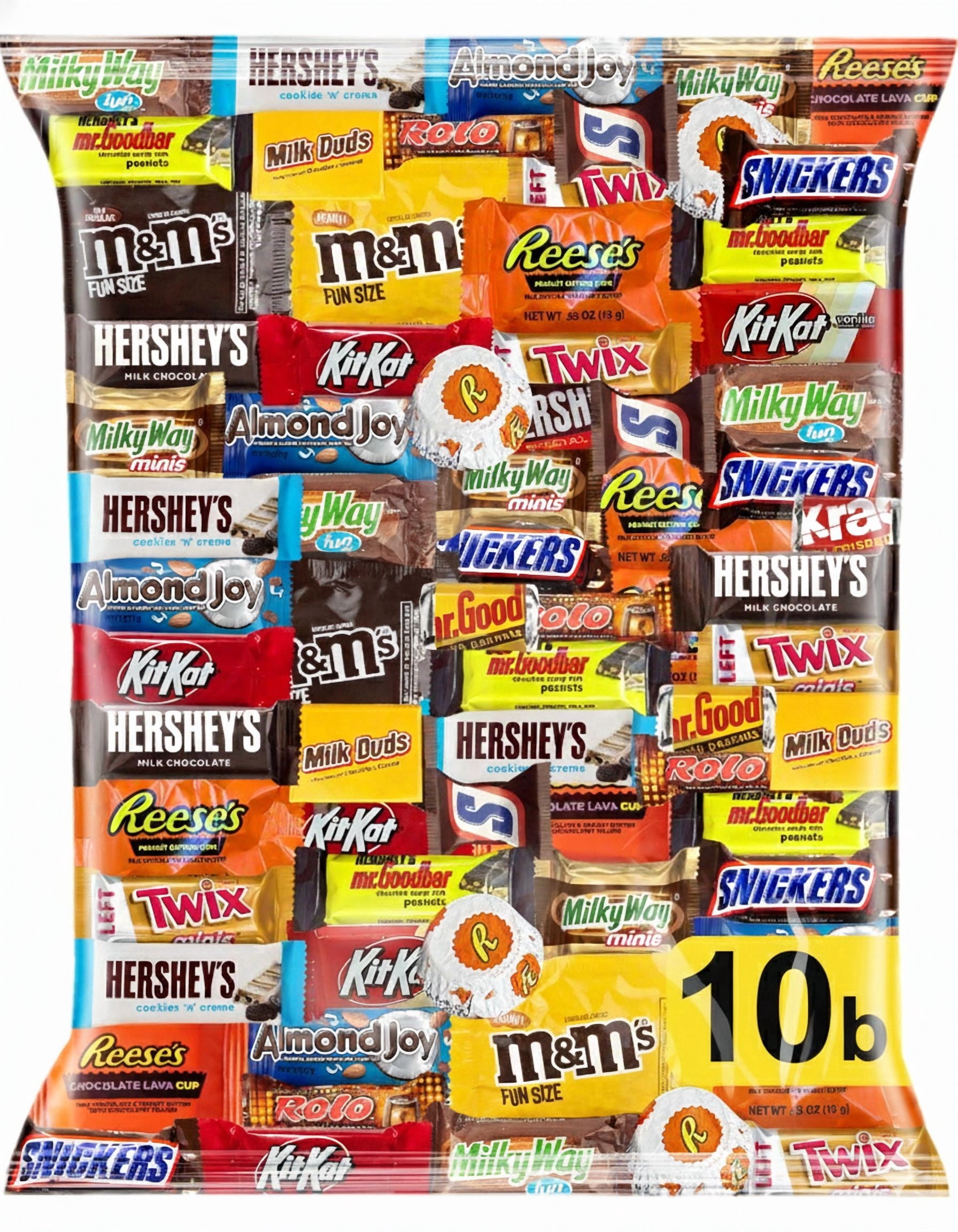Chocolate Variety Pack, Assorted Individually Wrapped Candy-10 pound