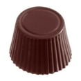 thumbnail image 1 of Chocolate World 1002 Clear Polycarbonate Candy Mold with 21 Fluted-Tapered-Round Cavities 30mm Diameter x 19mm High, 1 of 2