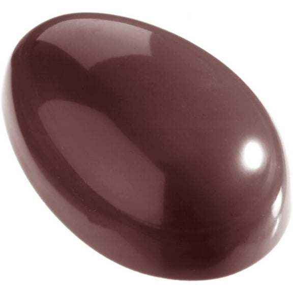 Chocolate World 1317 Polycarbonate Candy Mold with 24 Egg-Shaped Cavities, Each 43mm x 30mm x 14mm High