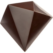 Chocolate World 1754 Polycarbonate Chocolate Mold with 18 Davide Comaschi Cavities, Each 32mm x 38mm x 22.5mm High