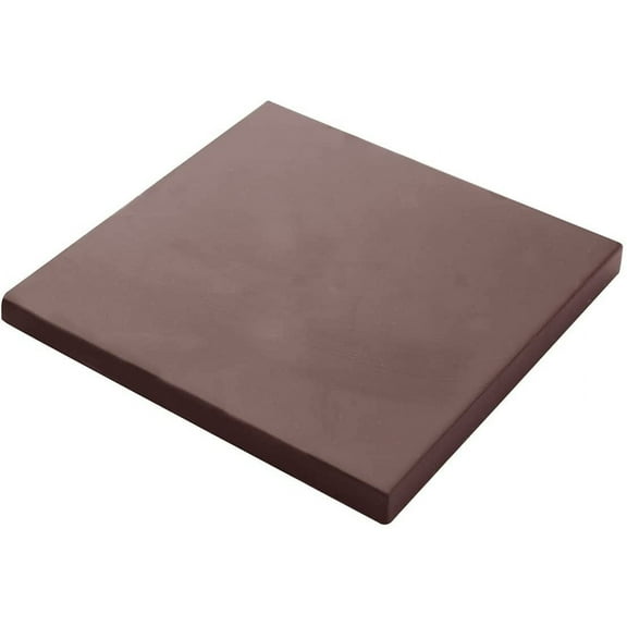 Chocolate World CF0811 Polycarbonate Chocolate Mold with 2 Smooth-Square-Tablet Cavities, Each 100mm x 100mm x 8.5mm High