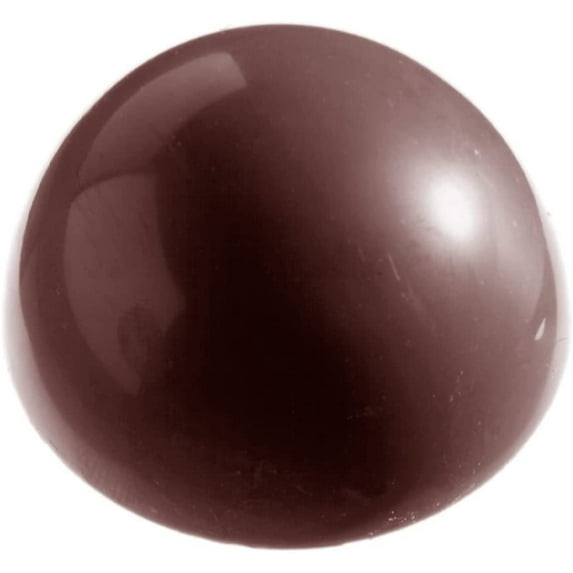 Chocolate World CW2252 Polycarbonate Candy Mold with 8 Hemisphere Cavities, Each 59mm Diameter x 29mm High