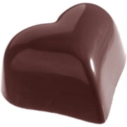 Chocolate World CW2372 Polycarbonate Candy Mold with 28 Heart Cavities, Each 36mm x 30mm x 19mm High