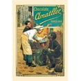 thumbnail image 1 of Chocolate advertising poster from Barcelona.  Art by Paul Charles Chocarne-Moreau.  Paul Charles Chocarne-Moreau was born in Dijon in 1855 ,, 1 of 1