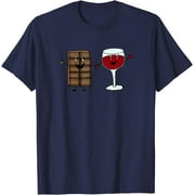 LINCUN Chocolate and Wine - Funny Tee Shirt