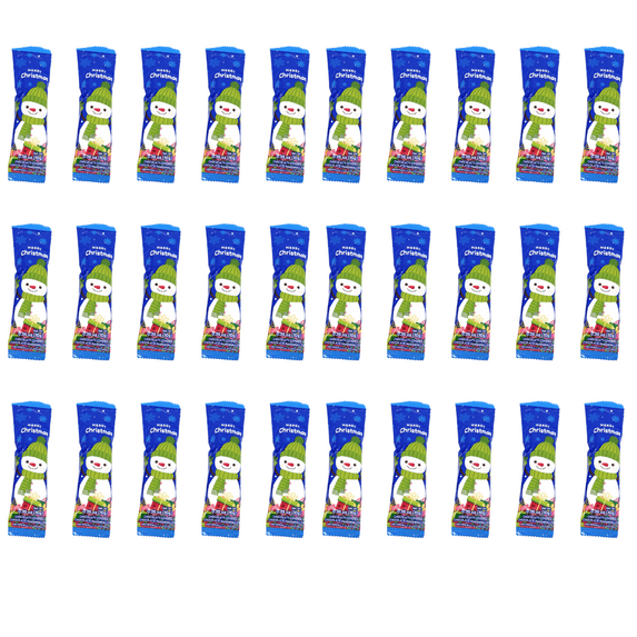 Chocolatey Covered Marshmallow Snowmen (6Boxes, 30Pcs Total) Candy Chocolate Party and Coffee Bulk Treats Christmas Favors Birthday Goody Filler Stocking Stuffer Gift Pack Supplies