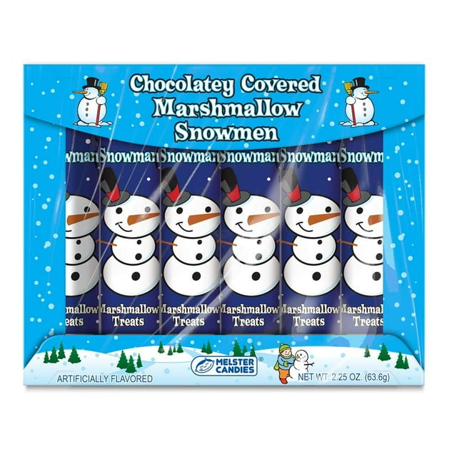 Chocolatey Covered Marshmallow Snowmen Set of 2