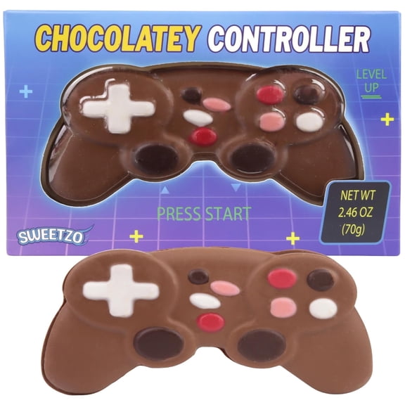 Chocolatey Video Game Controller, Easter Basket Stuffer for Gamers, Chocolate Flavored Candy, 2.46 Ounces