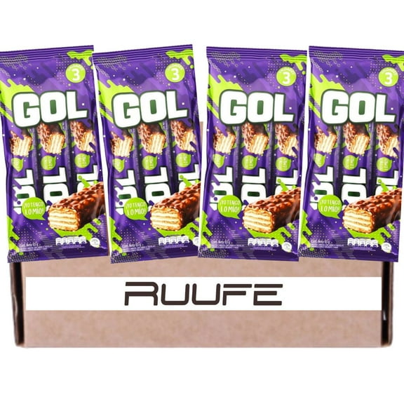 Chocolatina Gol (Pck of 4) Colombian chocolate snack biscuit bar dulce colombiano Colombian candy online producto colombiano