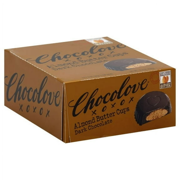 Chocolove  Almond Butter Cups  Dark Chocolate  12- 2 Cup Packs  1 2 oz  34 g  Each