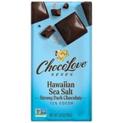 Chocolove Hawaiian Sea Salt Dark Chocolate Bar, Contains Soy, 72% Cocoa, 3oz