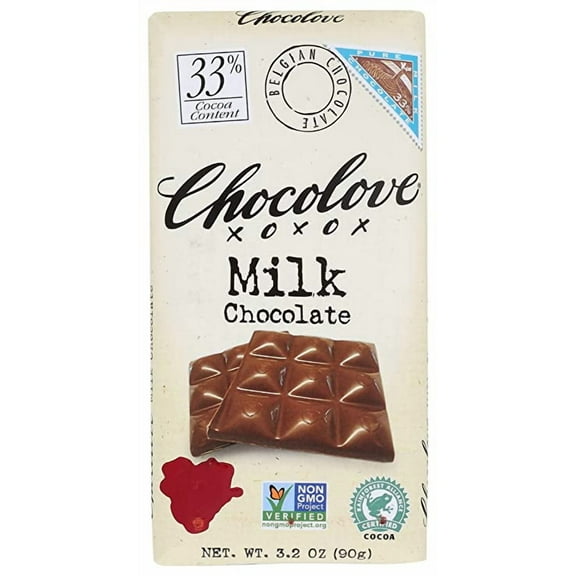 Chocolove Pure Milk Chocolate Bar, 3.2 oz
