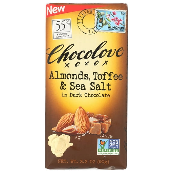 Chocolove Xoxox Almonds, 3.2 Oz