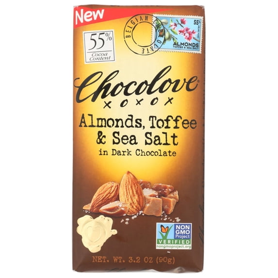 Chocolove Xoxox Almonds, 3.2 Oz