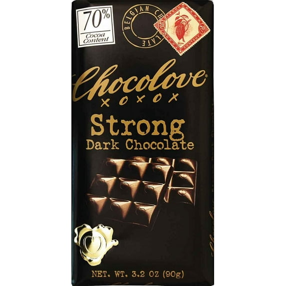 Chocolove Xoxox - Premium Chocolate Bar - Dark Chocolate - Strong - 3.2 Oz Bars - Case Of 12