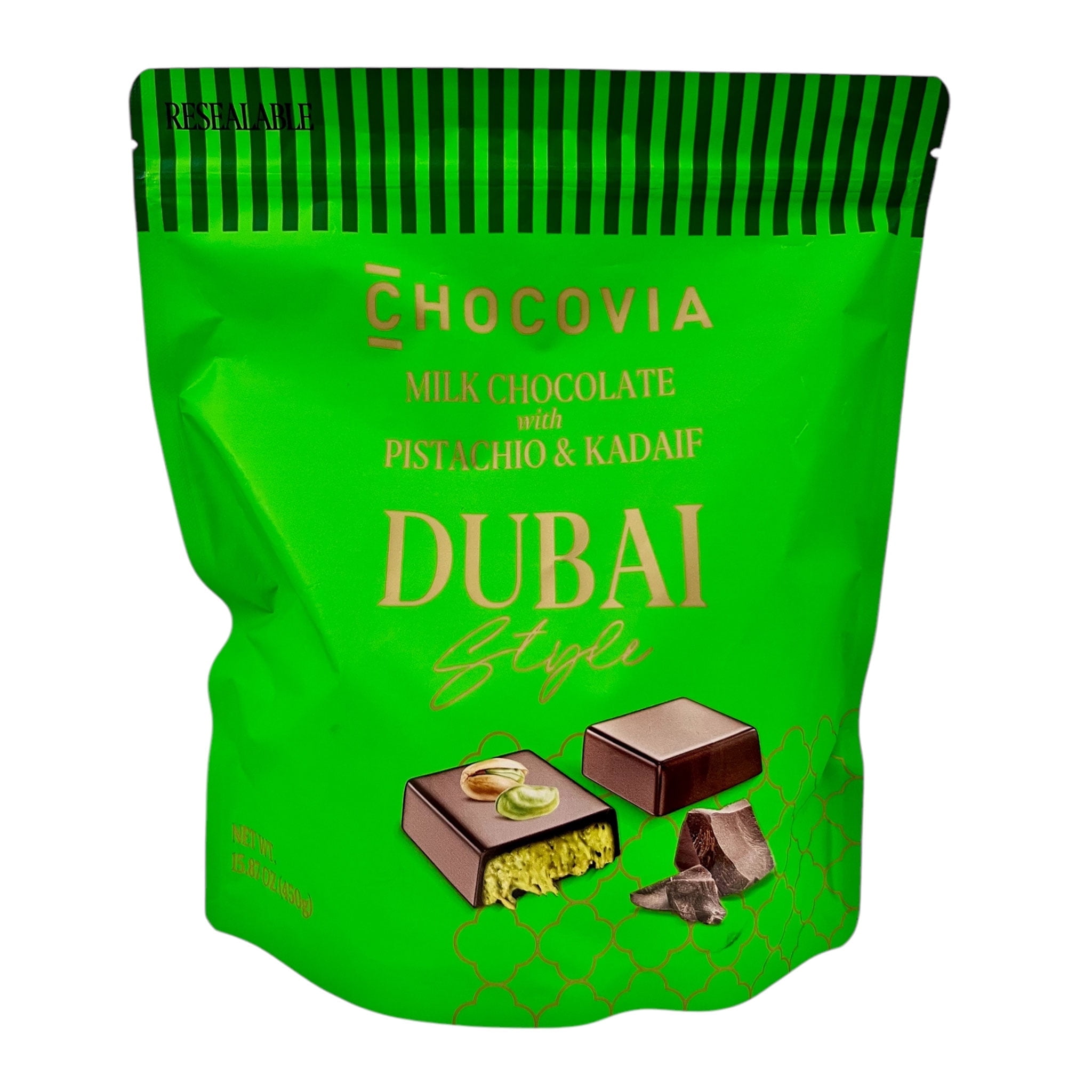 Chocovia Dubai Chocolate – Milk Chocolate with Pistachio