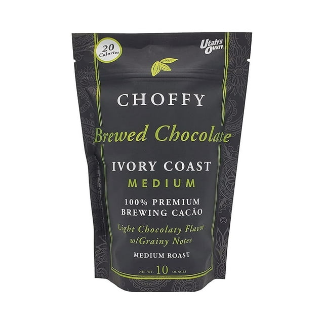 Choffy Brewed Cacao Coffee Alternative Substitute 10 Oz Ivory Coast