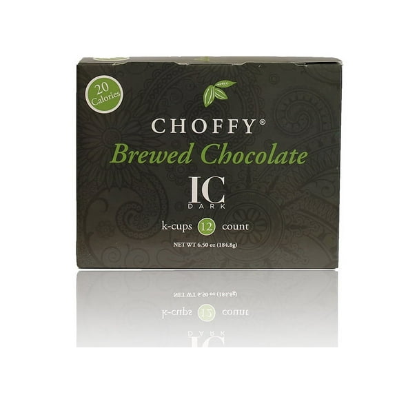 Choffy, Ivory Coast Dark, Brewed Chocolate, 12ct Single Serve Cups, Cocoa, Dark Roast