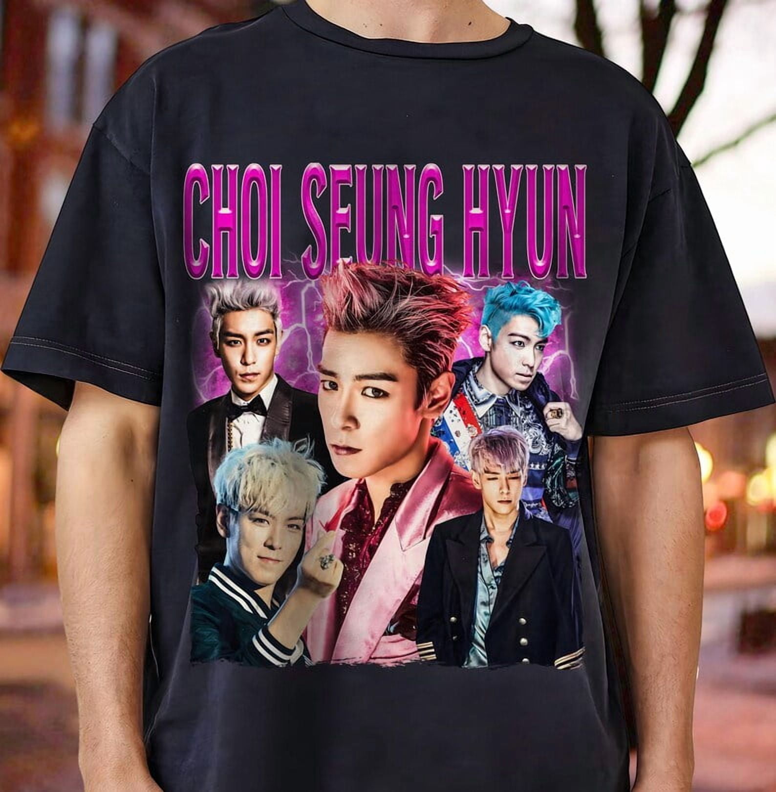T-shirt BigBang Occasion – Noir, Taille L, Manches Courtes, Parfait Quotidien !