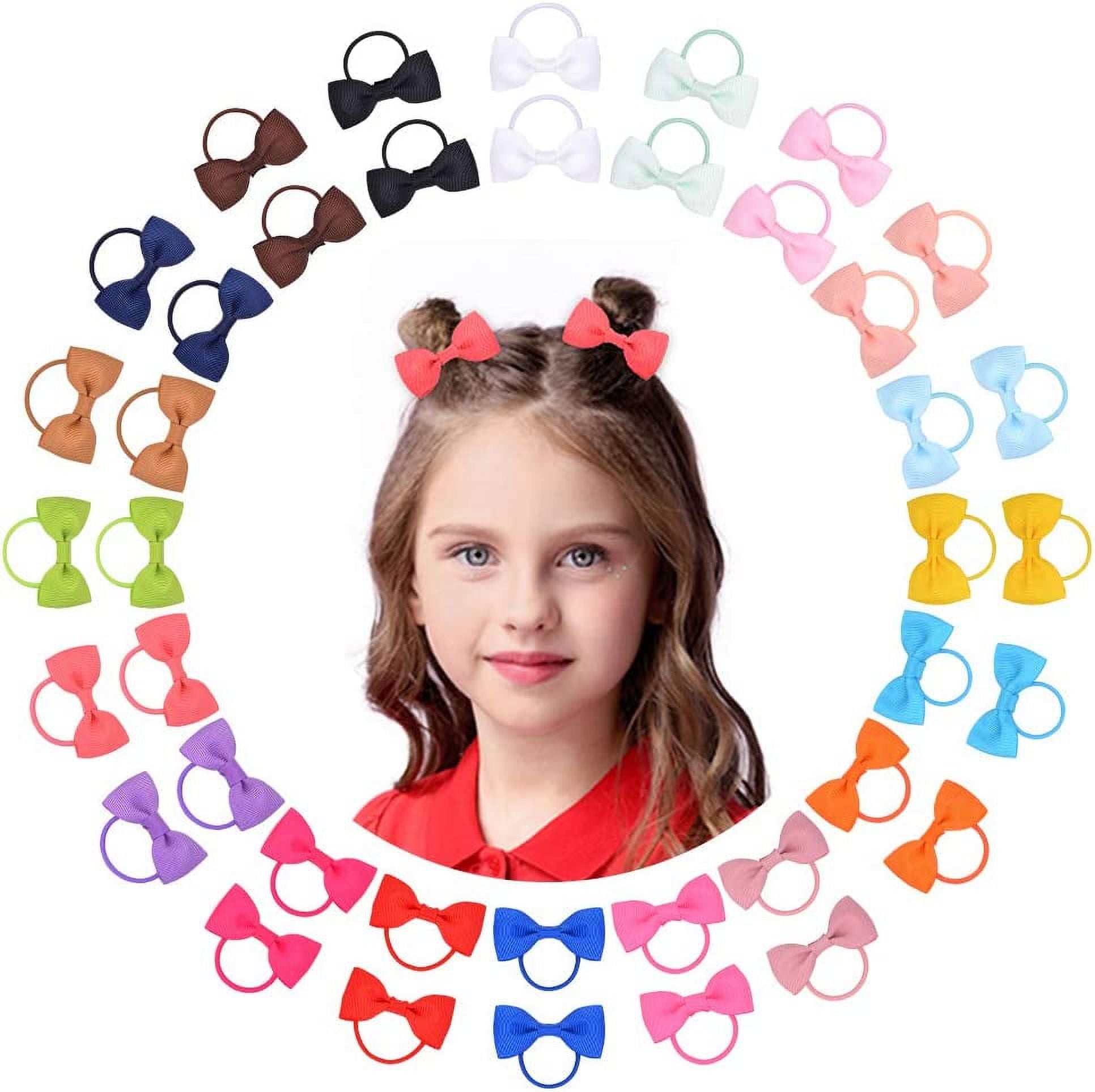 Choicbaby Baby Girls Hair Bows Ties Mini Boutique Elastic Hair Rubber