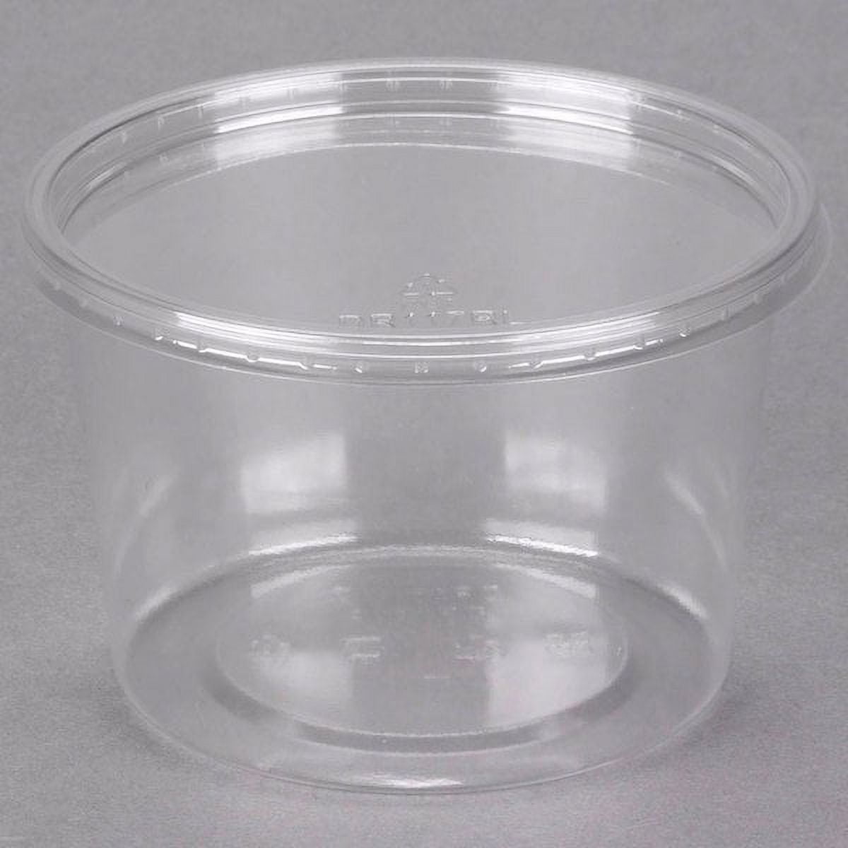 Plastic Deli Container PP Deli 16Oz/473ml Clear Ø12cm (25 Units)