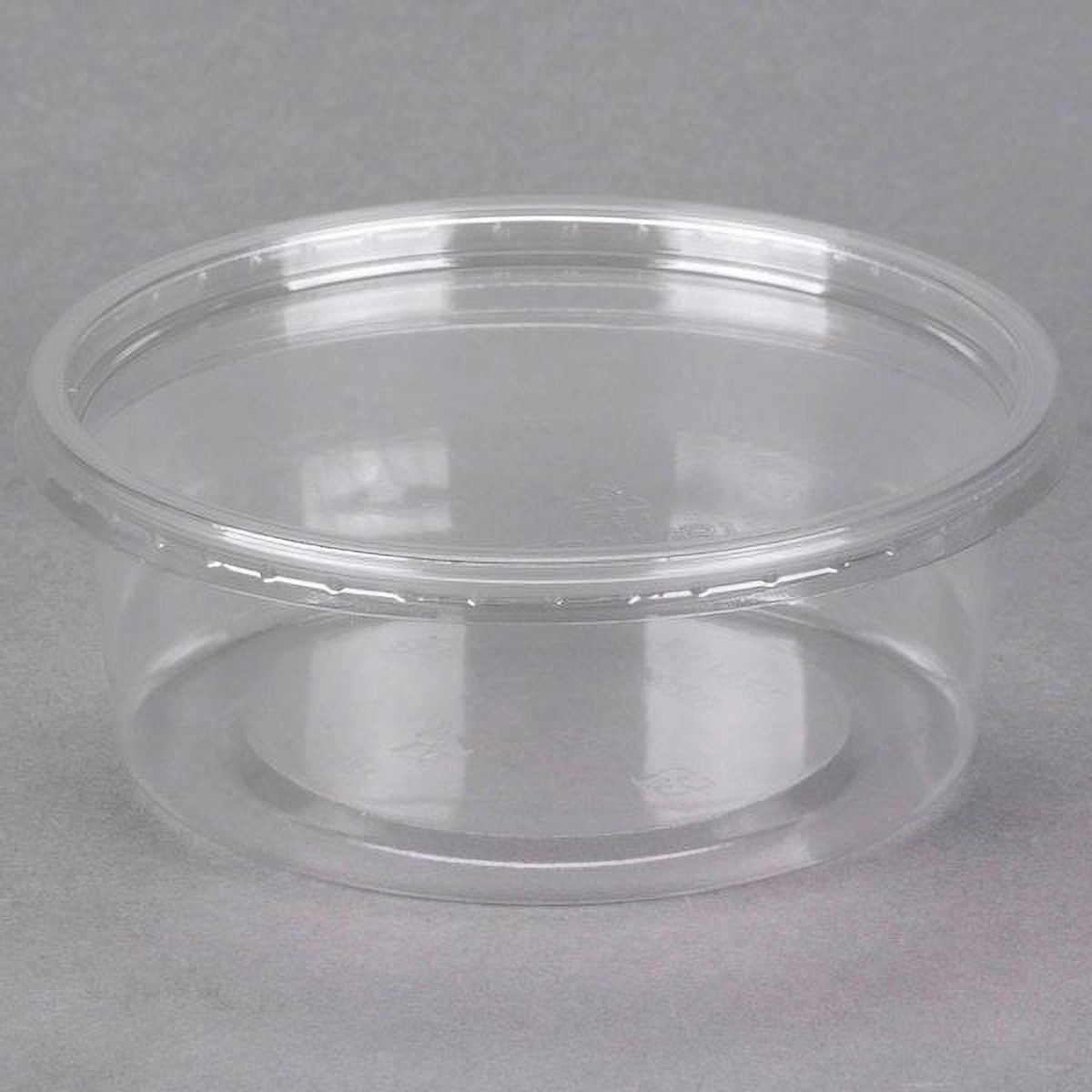 Choice 16 oz. Ultra Clear PET Plastic Round Deli Container - 50/Pack