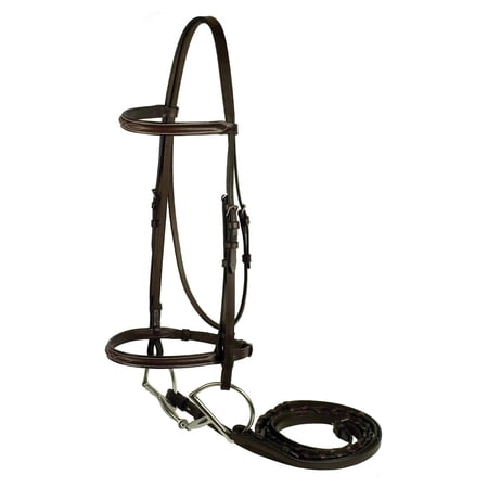 Choice Brands Unlimited Gatsby Fancy Stitched Bridle Havanna Pony