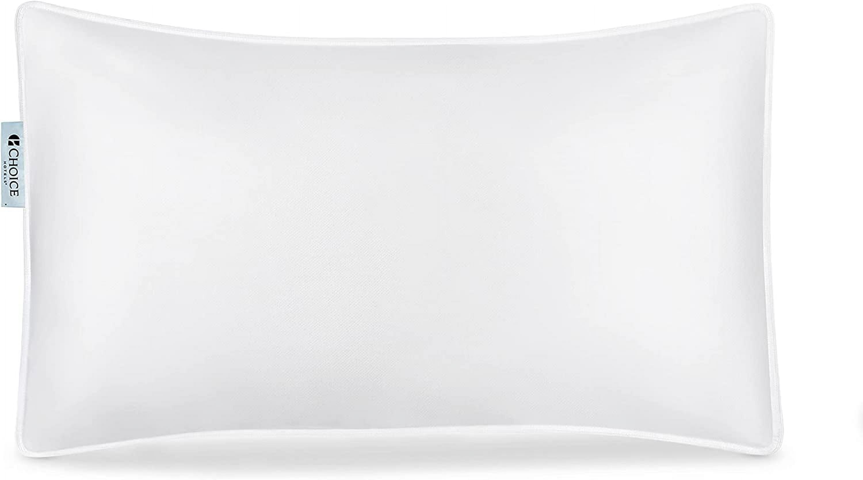 Choice Hotels’ Hotel Pillow 20x36 Inch , Luxury King Pillow for Sleeping Firm Made in USA, King Pillows for Sound Sleep and Bed Pillow for Side Sleepers (1) Pillowcase, White