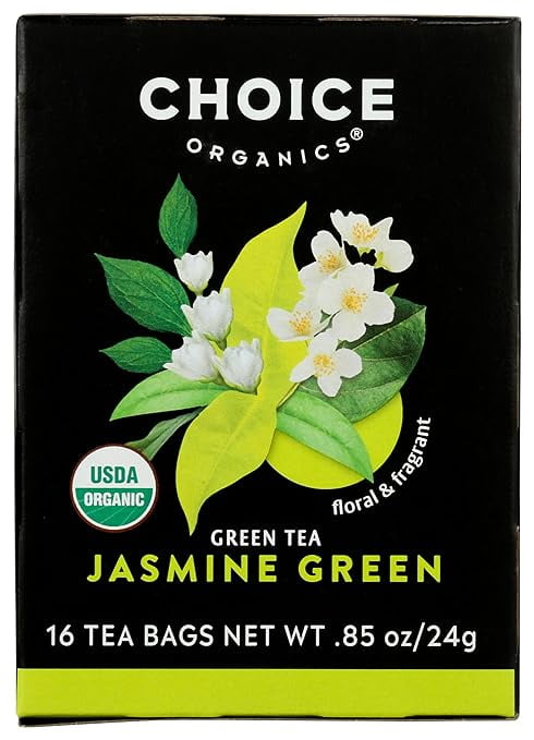 Choice Organic Jasmine Green Tea Bags, 16 Ea..