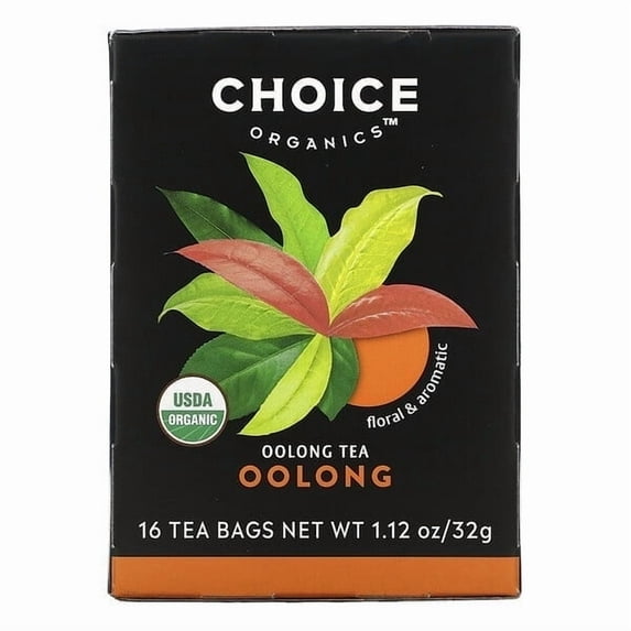 Choice Organic Teas, Oolong Tea, Oolong, 16 Tea Bags, 1.12 oz Pack of 2