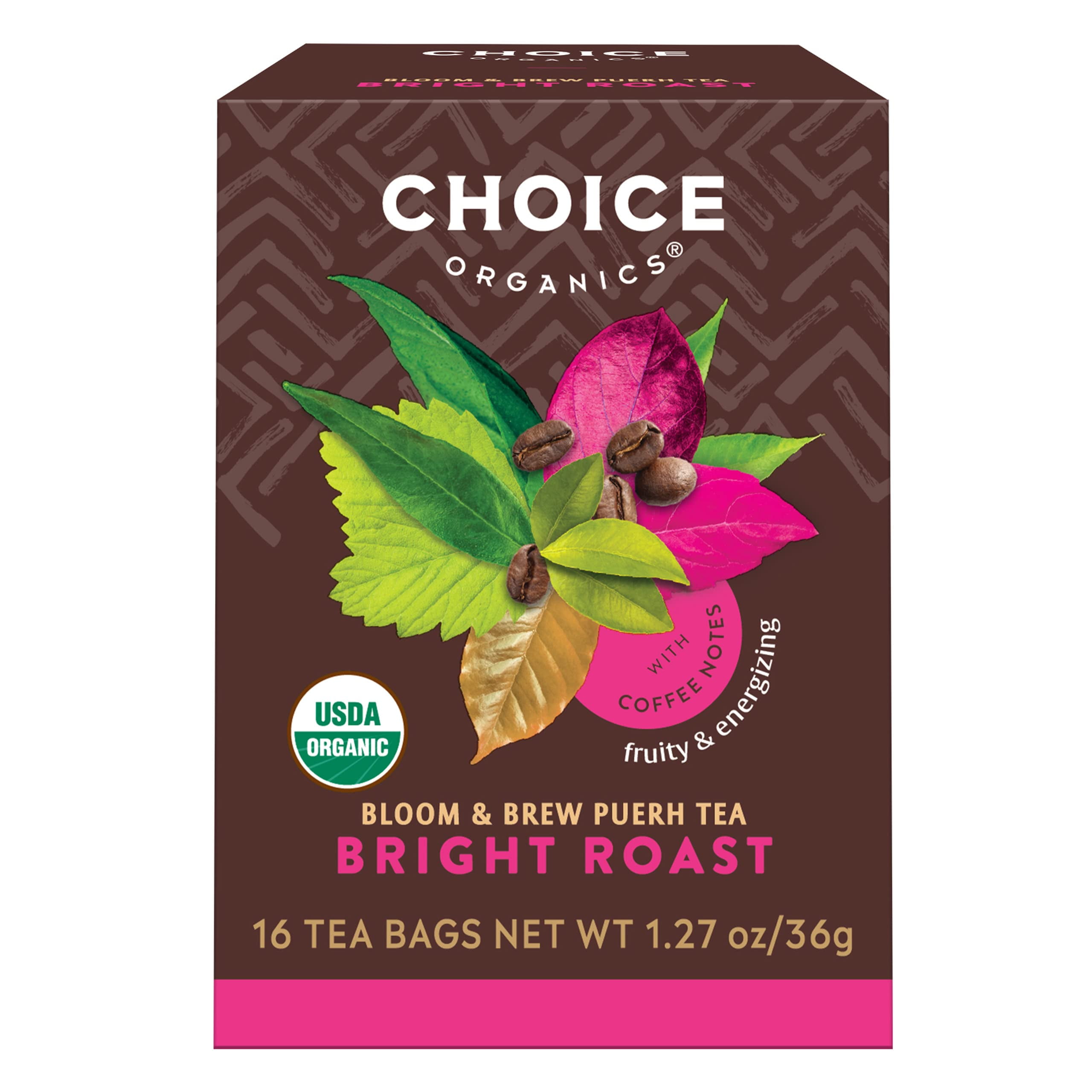 Choice Organics - Bright Roast (3 Pack) Coffee-Inspired Tea - 48 Organic Tea Bags