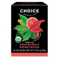 thumbnail image 1 of Choice Organics Grapefruit Honeybush Tea, Caffeine Free, Herbal Tea Bags, 16 Count, 1 of 9