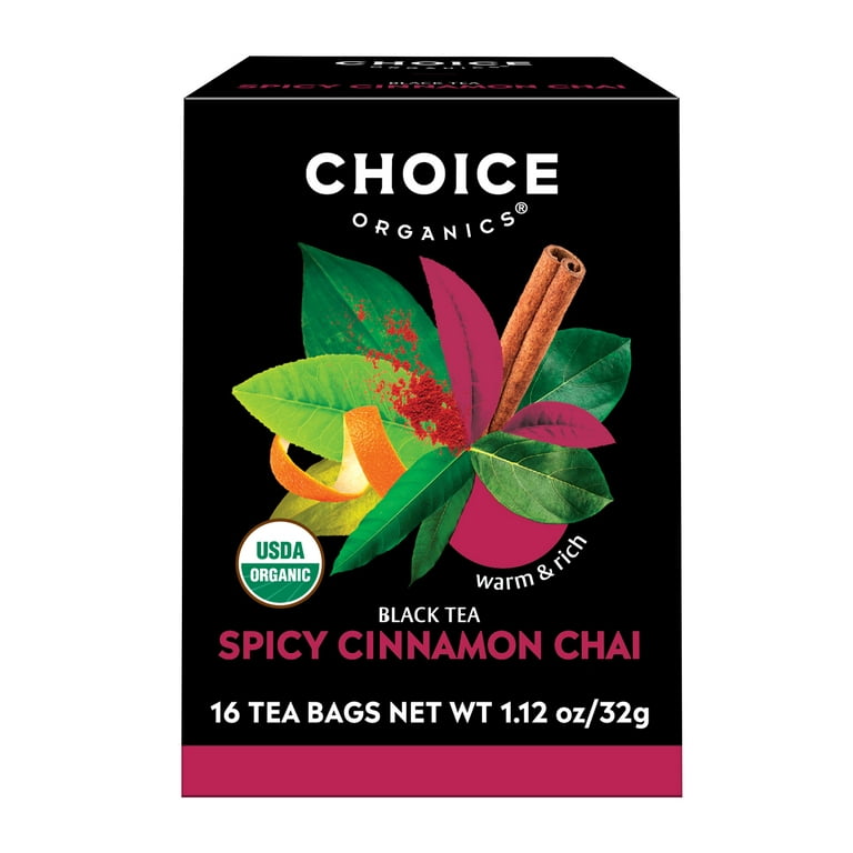 Choice Organics – Organic Spicy Cinnamon Chai Tea (6 Pack