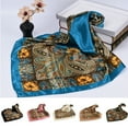 thumbnail image 1 of Choice Retro Large Square Satin Head Scarf for Women, Soft Lightweight Polyester Hair Wrap, 1 of 8