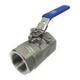 thumbnail image 1 of 1/2" FNPT Stainless Steel Ball Valve Inline 06Q221N06012, 1 of 1
