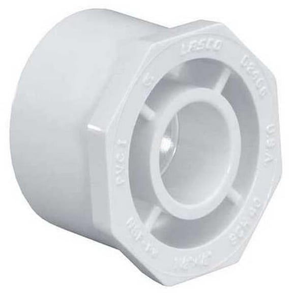 Choice Zoro 1.5 x 1 in. PVC Schedule 40 Reducing Bushing, White
