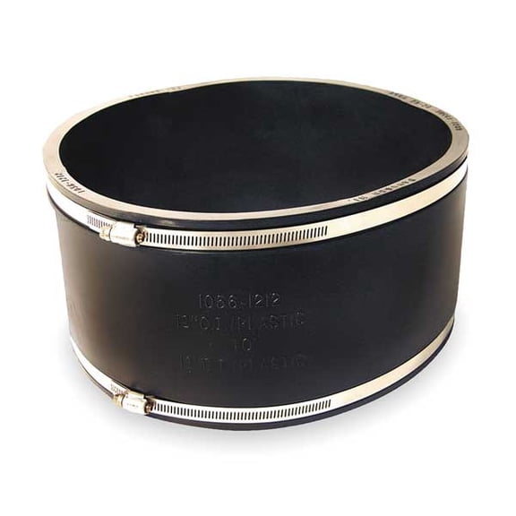 Choice Zoro 1056-1818 18 in. PVC Flexible Pipe Coupling, Black