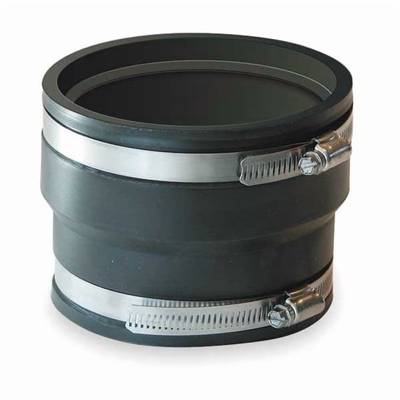 Choice Zoro 1070-66 6 in. PVC Flexible Pipe Coupling, Black