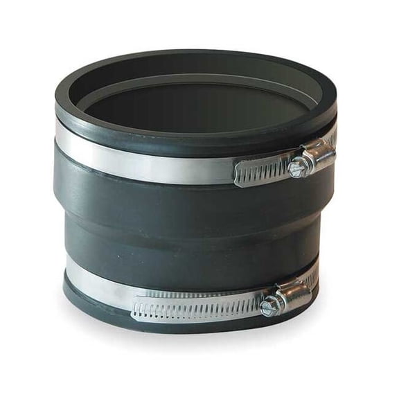 Choice Zoro 1070-88 8 in. PVC Flexible Pipe Coupling, Black